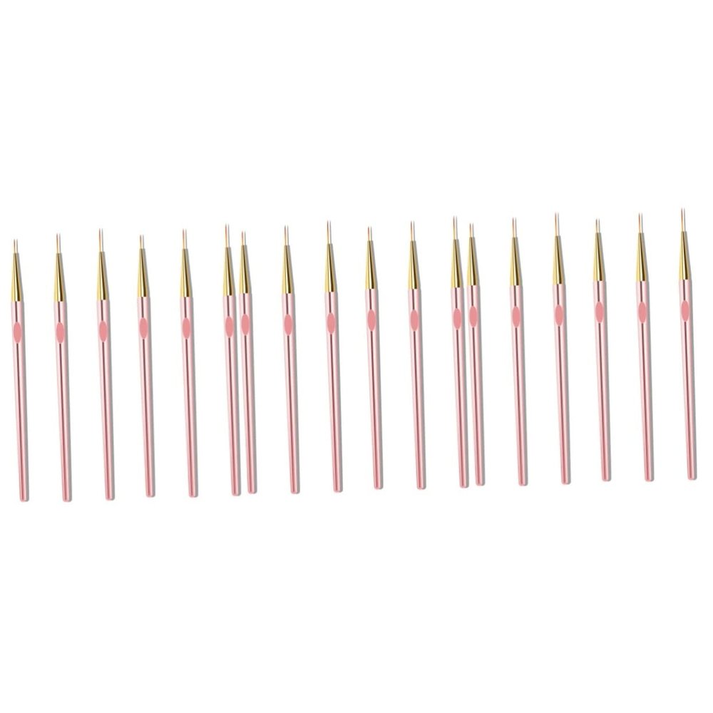 FOMIYES 18pcs Nail Art Liner Pens for Manicure Comfortable Grip Nail Painting Tools Portable and Easy to Use