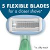 BIC Soleil 5 Escape Scented Women's Disposable Razors, 5 Blades, Comfortable Shave, Jasmine & Eucalyptus Scented Handle Shaving Razors for Women, 2 Count view 4