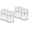 LALAFINA 4pcs Refillable Air Pump Dispensers Cream Jars for Lotions and Moisturizers Leakproof Travel Containers for Cosmetics Compact Pump Bottles view 1