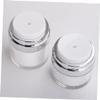 LALAFINA 4pcs Refillable Air Pump Dispensers Cream Jars for Lotions and Moisturizers Leakproof Travel Containers for Cosmetics Compact Pump Bottles view 2