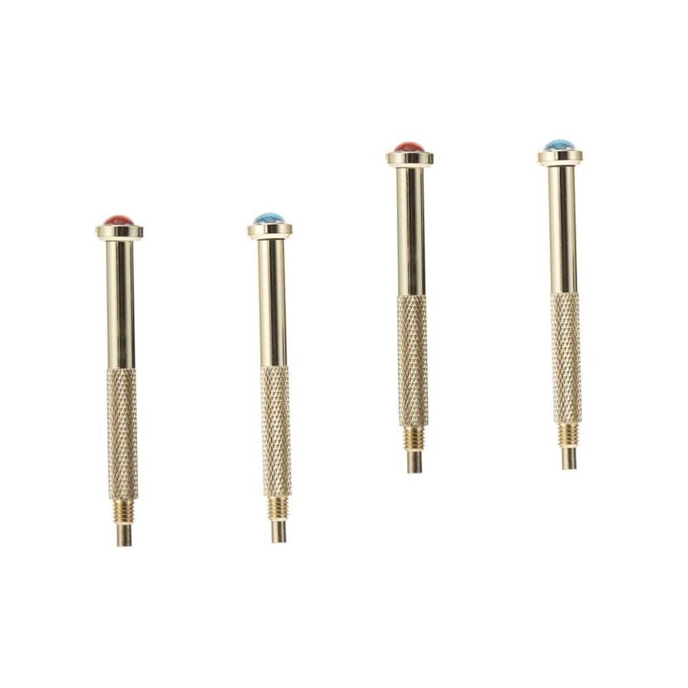 Mikinona 4pcs Nail Drill Piercing Tool for Dangle Charms Golden Nail Art Accessory and Creative Designs Lightweight and Portable