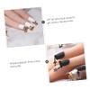 Mikinona 4pcs Nail Drill Piercing Tool for Dangle Charms Golden Nail Art Accessory and Creative Designs Lightweight and Portable view 4