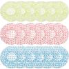 18Pcs Plastic Shower Caps for Women Reusable Waterproof Bath Caps Bathing Hair Cap Shower Caps for Shower,Spa,Salon,Housework,Girls,Home,Travel (Pink+Blue+Green) view 1