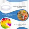 Yunlly 12 Pcs White Headband for Tie Dye Party Supplies Cotton Headbands Scrunchies for Women Tie Dye Elastic Head Bands Stretchy Non Slip White Head Wrap Holder DIY Accessories view 3
