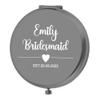 Hobkro Free Engraving Birth Flower Mirror Compact, Compact Cosmetic Mirror, Personalized Compact Mirror, Travel Size Mirror, Bridesmaid Gifts view 1