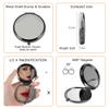 Hobkro Free Engraving Birth Flower Mirror Compact, Compact Cosmetic Mirror, Personalized Compact Mirror, Travel Size Mirror, Bridesmaid Gifts view 2