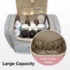 BAGSMART Toiletry Bag for Women, Travel Toiletry Bag, Water-resistant Cosmetic Makeup Bag, Large Capacity Travel Organizer for Full Sized Toiletries and Cosmetics, Grey view 4