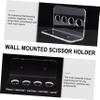 FOMIYES Hairdressing Scissor Comb Holder Rack Wall Mounted Shear Holder for Salon view 4