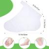 Dansib 1500 Pcs Disposable Plastic Foot Covers for Feet Paraffin Bath Liners for Foot Pedicure Moisturizing Socks Spa Feet Care Hot Wax Therapy Booties Bags Covers with Stickers for Snug Closure view 2