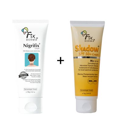 FIXDERMA Nigrifix cream for Acanthosis Nigricans with Shadow Sunscreen SPF 50+ Cream