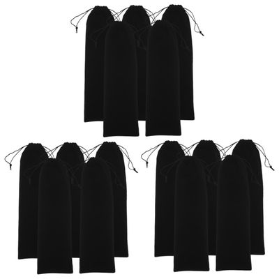 Cabilock 15pcs Hair Straightener Storage Bag Organizer Soft Lint Material Curling Iron Pouch Drawstring Hair Tool Holder for Bathroom and Travel for Accessories