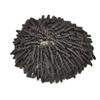 Afro Kinky Curly Toupee for Black Men Hairpiece Replacement System Afro Kinky Twist Crochet Braids Black Mens Toupee Full Durable Injected Poly Skin Black Men Hair System Mens Hair Unit 6" (6MM AFRO WAVE, #1B OFF BLACK) view 4