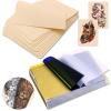 Tattoo Fake Skin with Transfer Paper - YANGNA 30Pcs Tattoo Skin Practice and Stencil Papers Including 10Pcs Fakeskin Practice and 20Pcs Thermal Stencil Paper for Tattooing Supplies (30Pcs) view 1