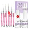 Saviland Nail Art Liner Brushes Set and Liquid Latex for Nails Set view 1