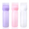 3 Pack Root Comb Applicator Bottle 6 Ounce Hair Dye Applicator Brush Travel Jars for Creams 9PCS Travel Size Containers for Toiletries Cream Jars view 2
