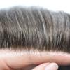Toupee For Men Real Human Hair Ultra Thin Skin Hair System Replacement For Men 0.04mm V-loop Mens Hair Prosthesis Units Hair Pieces For Men(8x10''-90% light density, 20# LIGHT ASH BLONDE) view 3