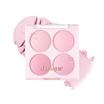 Dasique Blending Mood Cheek #08 Blueberry Sorbet | 4 Blendable Shades in Lightweight Smooth Powder | Vegan | Blush
