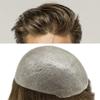 Toupee For Men Real Human Hair Ultra Thin Skin Hair System Replacement For Men 0.04mm V-loop Mens Hair Prosthesis Units Hair Pieces For Men(8x10''-90% light density, 20# LIGHT ASH BLONDE) view 1