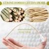 Zhehao 300 Pcs 8 Inch Large Cotton Swabs with Bamboo Handle Oversized Extra Long Cotton Tipped Applicators with Large 1/2" Diameter Ear Swabs for Wound Cleaning, Makeup view 3