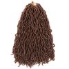 16 Inch Faux Locs Crochet Hair Brown 7 PCS Soft Locs Crochet Hair Goddess Locs Hair Extensions view 2
