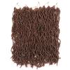 16 Inch Faux Locs Crochet Hair Brown 7 PCS Soft Locs Crochet Hair Goddess Locs Hair Extensions view 3