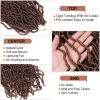 16 Inch Faux Locs Crochet Hair Brown 7 PCS Soft Locs Crochet Hair Goddess Locs Hair Extensions view 4