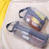 Mesh Cosmetic Bag Makeup Zipper Pouch Clear Cosmetic Storage Bags Handbag Toiletry Bag for Home Office Travel Accessories(M) view 3