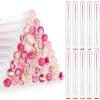 200 Pieces Mascara Wand Tube Set 100 Pcs Lash Spoolies for Eyelash Extensions 100 Pcs Diamond Empty Mascara Brush Disposable Colorful Eyebrow Applicator Makeup Tool, Mix Color (Cute) view 1