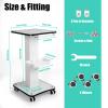 Beauty Cart,Beauty Salon Trolley Cart w/Handle and Wheels Beauty Salon Holder Rolling Trolley Hair Instrument SPA Home Storage Equipment Organizer 360Rotation Max Load 88lbs view 2
