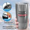 Flairy Land Appreciation Stainless Edition Ringneck Tumbler 20oz - Funtastick Lash Tech Looks - Funny Work Promotion Gift Lash Tech Girly Mascara Eyelashes Makeup Lover Esthetician view 4