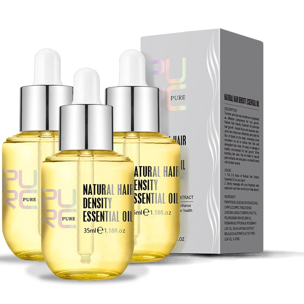 PURC Hair Growth Essence Oil for Natural Hair Density (3 PCS)