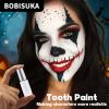 BOBISUKA White Tooth Paint, Instant Bright White Vampiric Tooth Costume - No Streak, Safe, Long Last Tooth Makeup FX Paint, Perfect for Cosplay, Halloween Makeup, Theater, and Special Effects (5 ml) view 4