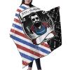 Custom Barber Cape Hairdresser Cape, Add Your Photo Text Logo Personalized Barbershop Salon Cape for Men, Customized Hair Cutting Cape for Home Salon Barbershop view 2