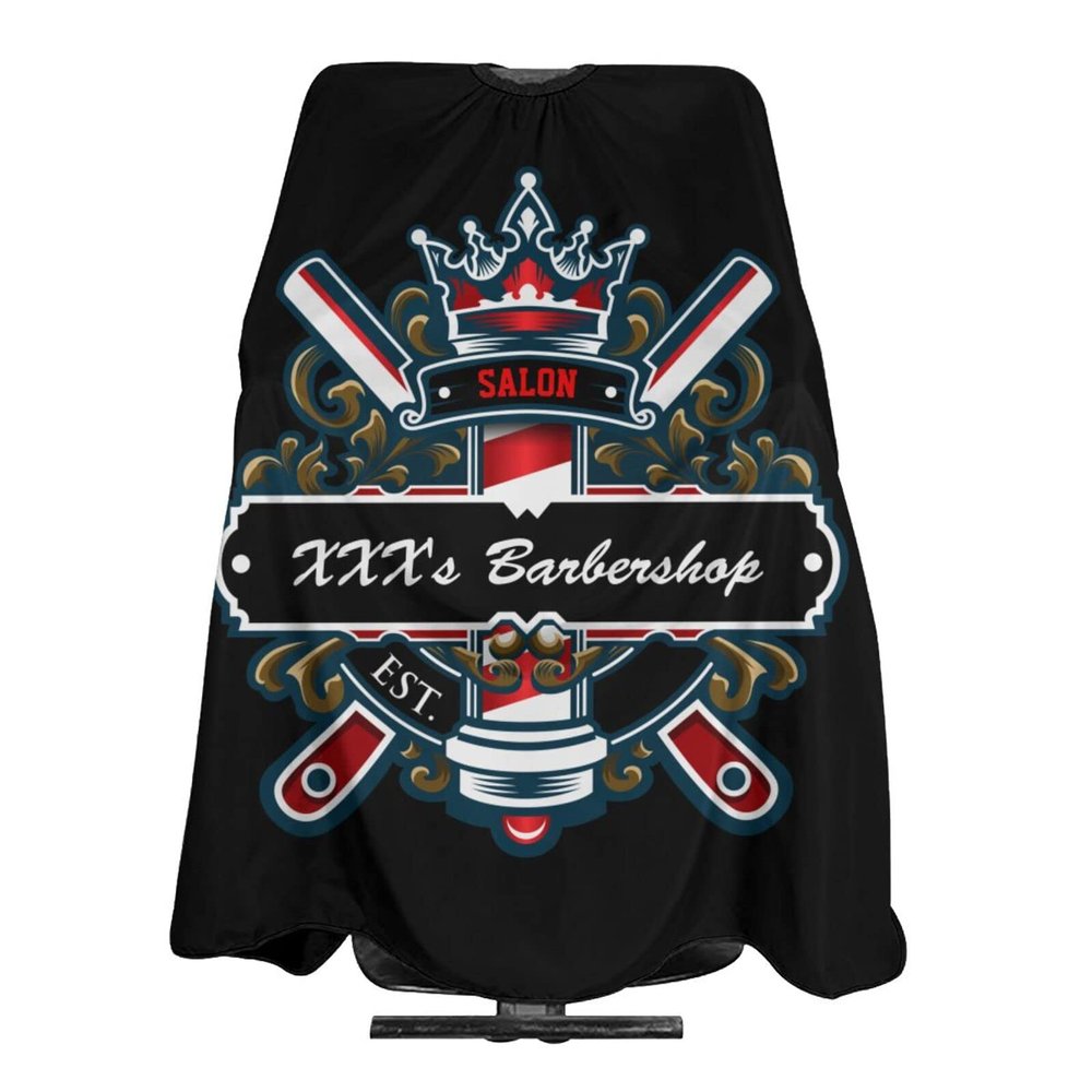 Custom Barber Cape Hairdresser Cape, Personalized Haircut Salon Cape for Men, Customized Hair Cutting Cape for Home Salon Barbershop