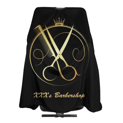 Custom Barber Cape Hairdresser Cape, Add Your Photo Text Logo Personalized Barber Salon Cape for Men, Customized Hair Cutting Cape for Home Salon Barbershop