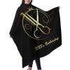 Custom Barber Cape Hairdresser Cape, Add Your Photo Text Logo Personalized Barber Salon Cape for Men, Customized Hair Cutting Cape for Home Salon Barbershop view 2