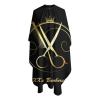 Custom Barber Cape Hairdresser Cape, Add Your Photo Text Logo Personalized Barber Salon Cape for Men, Customized Hair Cutting Cape for Home Salon Barbershop view 3