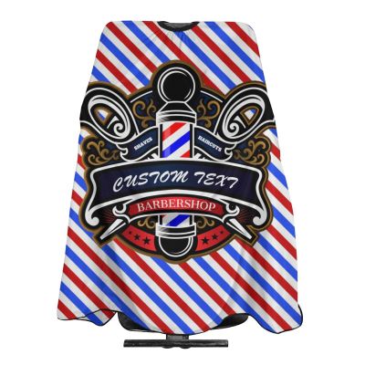 Custom Barber Cape Hairdresser Cape, Add Your Photo Text Logo Personalized Barber Salon Cape for Men, Customized Hair Cutting Cape for Home Salon Barbershop