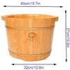 Foot Spa Bath Waterproof Footbath for Home, Spa Massage Pedicure Barrels, Bathroom Living Room Cedar Foot Bath Barrel for Soaking Feet Massager Foot Tub Foot Bath Barrel view 3
