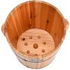 Pedicure Foot Soak Tub Pedicure Basin High 30CM Wooden Foot Bath Barrel Foot Bath Bucket Bucket Feet Tub Pedicure Basin Wood Foot Basin Wooden Sauna Bucket Bucket Adult Thickening Wood Foot Basin Spa view 1