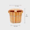 Pedicure Foot Soak Tub Pedicure Basin High 30CM Wooden Foot Bath Barrel Foot Bath Bucket Bucket Feet Tub Pedicure Basin Wood Foot Basin Wooden Sauna Bucket Bucket Adult Thickening Wood Foot Basin Spa view 2