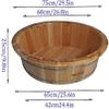 Scpantkend Foot Spas for Home Use Adult Bidet tub, Children's Wooden Bath tub, Baby Bath tub, Thickened Foot Bath Barrel, high 9.8in Portable Foot Bath Bowl Foot Bath Barrel view 4