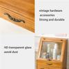 Wooden Makeup Storage Organizer, Cosmetic Makeup Dustproof cabinet, Vanity Display Case for Skincare Perfume Beauty, 1 Drawer Trays view 3