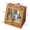 Wooden Makeup Storage Organizer, Cosmetic Makeup Dustproof cabinet, Vanity Display Case for Skincare Perfume Beauty, 1 Drawer Trays view 4