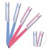 10 Pieces Eyebrow Razor for Women Facial Shaver Razor Brow Shaper Eyebrow Trimmer Dermaplaner Shaping Tool with Cover (Pink+Blue) view 2