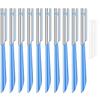 TAVENS 10Pcs Face Razor for Women, Exfoliating Dermaplaning Tool, Precision Blade, Comfort Grip Handle, Travel-Friendly, Easy to Clean view 1