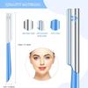 TAVENS 10Pcs Face Razor for Women, Exfoliating Dermaplaning Tool, Precision Blade, Comfort Grip Handle, Travel-Friendly, Easy to Clean view 3