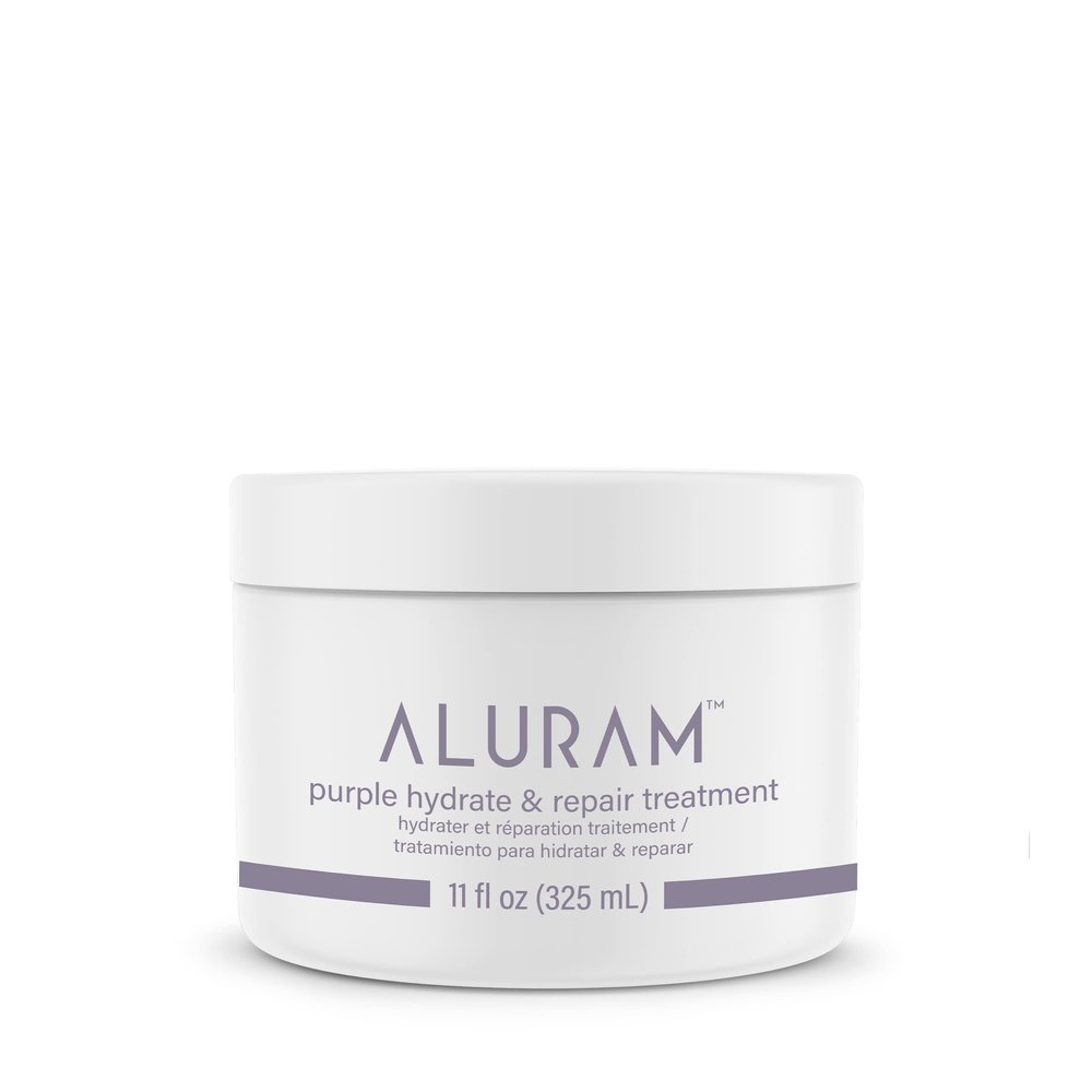 ALURAM Purple Hydrate & Repair Hair Treatment, Intense Moisture Infusion, Clean Hydration Boost for Silver & Color Treated Hair,11 Fl Oz