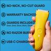 MERIDIAN The Trimmer Premium - Body Hair Trimmer & Electric Shaver for Men and Women for Pubic Hair, Chest, Legs & Bikini Line, Waterproof & Rechargeable, Solar view 2