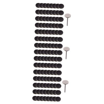 Angoily 3sets Pedicure Tools Electric Remover for Feet Remover Pads Sand Discs for Foot File Dead Skin Removing Tool Manicure Sanding Discs 50pcs*3